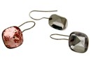 Swarovski stainless steel earrings base4461 and 4470, 12mm - x1pair