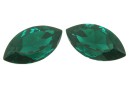 Swarovski, rivoli cabochon, emerald, 32x17mm - x1