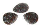 Swarovski, drop fancy, marbled terracotta, 14x10mm - x1