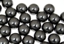 Swarovski one hole pearls, black, 6mm - x4