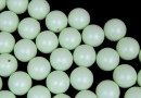 Swarovski one hole pearls, pastel green, 6mm - x4