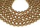 Swarovski pearl, vintage gold, 12mm - x10