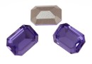 Swarovski, rectangle fancy, tanzanite, 14x10mm - x1