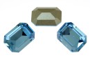 Swarovski, rectangle fancy, aquamarine, 14x10mm - x1