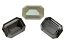 Swarovski, rectangle fancy, silver night, 14x10mm - x1