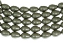 Swarovski beads, drop pearl, powder green, 11x8mm - x2