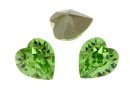 Swarovski, fancy inima, peridot, 11x10mm - x1