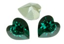 Swarovski, fancy inima, emerald, 15.4mm - x1