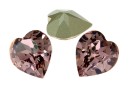 Swarovski, fancy inima, antique pink, 15.4mm - x1