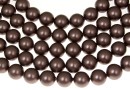 Swarovski, crystal pearls, velvet brown, 6mm - x100