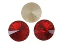 Swarovski, rivoli, scarlet, 8mm - x2