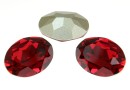 Swarovski Rivoli cabochon oval, scarlet, 14x10mm - x1