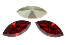 Swarovski navette, fancy chaton, scarlet, 15mm - x2