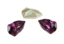 Swarovski, fancy rivoli Trilliant, amethyst, 7.8mm - x2