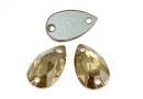 Swarovski drop link, golden shadow, 12x7mm - x1