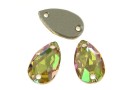 Swarovski drop link, luminous green, 12x7mm - x1