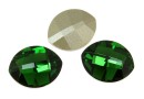 Swarovski, fancy rivoli, pure leaf, dark moss green, 14mm - x1