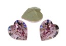 Swarovski, fancy heart, light amethyst, 15.4mm - x1