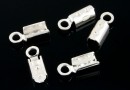 Clasp for cord ends, 925 silver, 9x3mm, inside 2.5mm - x4