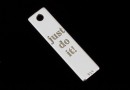 Pendant, Just do it!, 925 silver, 16mm  - x1