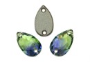 Swarovski drop link, provence lavander-chrysolite, 12x7mm - x1