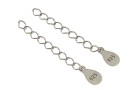 Chain, for extension, 925 silver rhodium plated, 38mm - x1