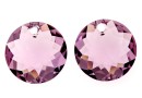 Swarovski, chaton pendant, light amethyst, 8mm - x2