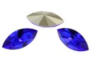 Swarovski navette, fancy chaton, majestic blue, 4mm - x10