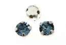 Swarovski, chaton montees, denim blue, 3.5mm - x20