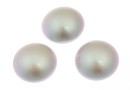 Swarovski, crystal pearl cabochon, iridescent dove grey, 6mm - x2