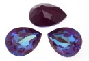 Swarovski drop fancy, burgundy DeLite, 14x10mm - x1