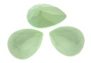 Swarovski drop fancy, powder green, 14x10mm - x1