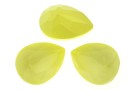 Swarovski drop fancy, powder yellow, 14x10mm - x1