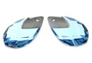 Swarovski, drop pendant, aquamarine lt. chrome, 22mm - x1