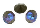 Swarovski, chaton SS29, army green DeLite, 6mm - x4