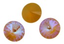 Swarovski, rivoli, ochre DeLite, 12mm - x2