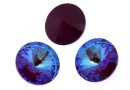 Swarovski, rivoli, burgundy DeLite, 12mm - x2