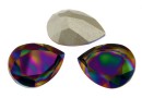 Swarovski drop fancy, rainbow dark, 18x13mm - x1