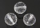 Swarovski, faceted round bead, crystal, 6mm - x2