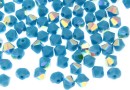 Swarovski, bicone bead, turquoise aurore boreale, 4mm - x20