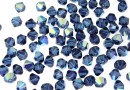 Swarovski, bicone bead, montana aurore boreale, 4mm - x20