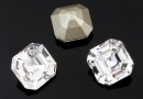 Swarovski, imperial chaton square, crystal, 10mm - x1