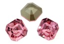 Swarovski, imperial chaton square, light rose, 10mm - x1