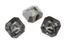 Swarovski, imperial chaton square, silver night, 10mm - x1