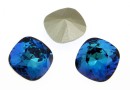 Swarovski, fancy square, aquamarine bermuda blue, 12mm - x1