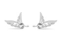 Earring findings wing, 925 silver - x1pair