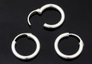 Earring findings, 925 silver, 16x2.4mm - x1pair