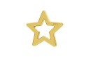 Link, star gold plated 925 silver, 5.5mm  - x2