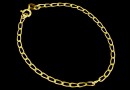 Bracelet, 925 gold plated silver, 19cm - x1