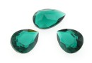 Swarovski drop fancy, emerald unfoiled, 10x7mm - x1